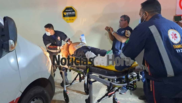 Colisões com motos deixam três feridos na noite desta terça-feira em Rio Branco e Porto Acre