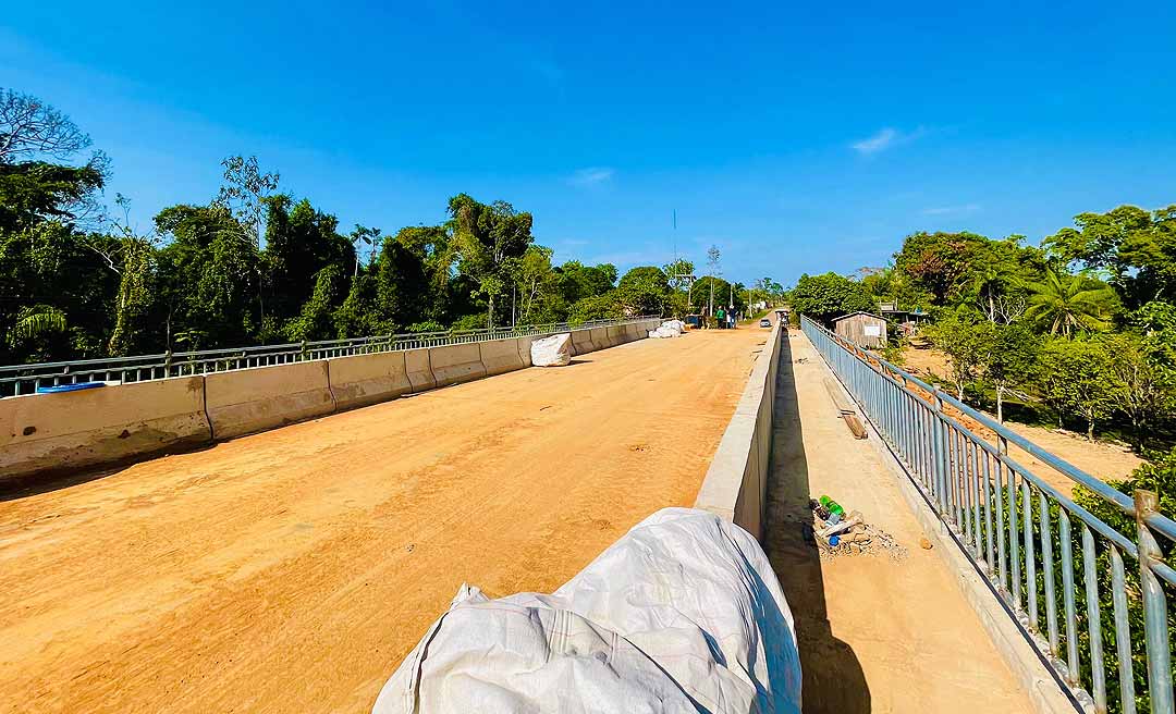 Ponte sobre o Igarapé Redenção, zona rural de Rio Branco, será inaugurada em setembro: “A realidade é outra. Só temos a agradecer”