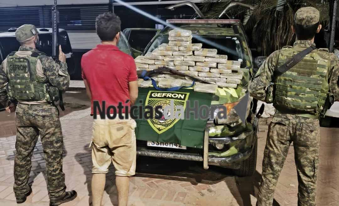 GEFRON apreende quase meio milhão em drogas e arma de fogo durante operação no Alto Acre