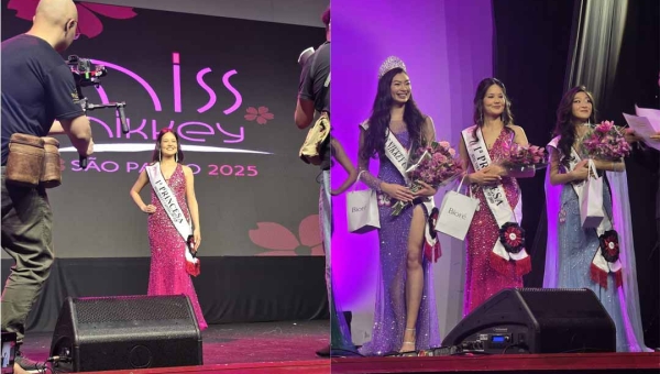 Acreana Natalia Akemi conquista pódio no Miss Nikkey São Paulo Capital 2025: “Foi emocionante representar o Acre”