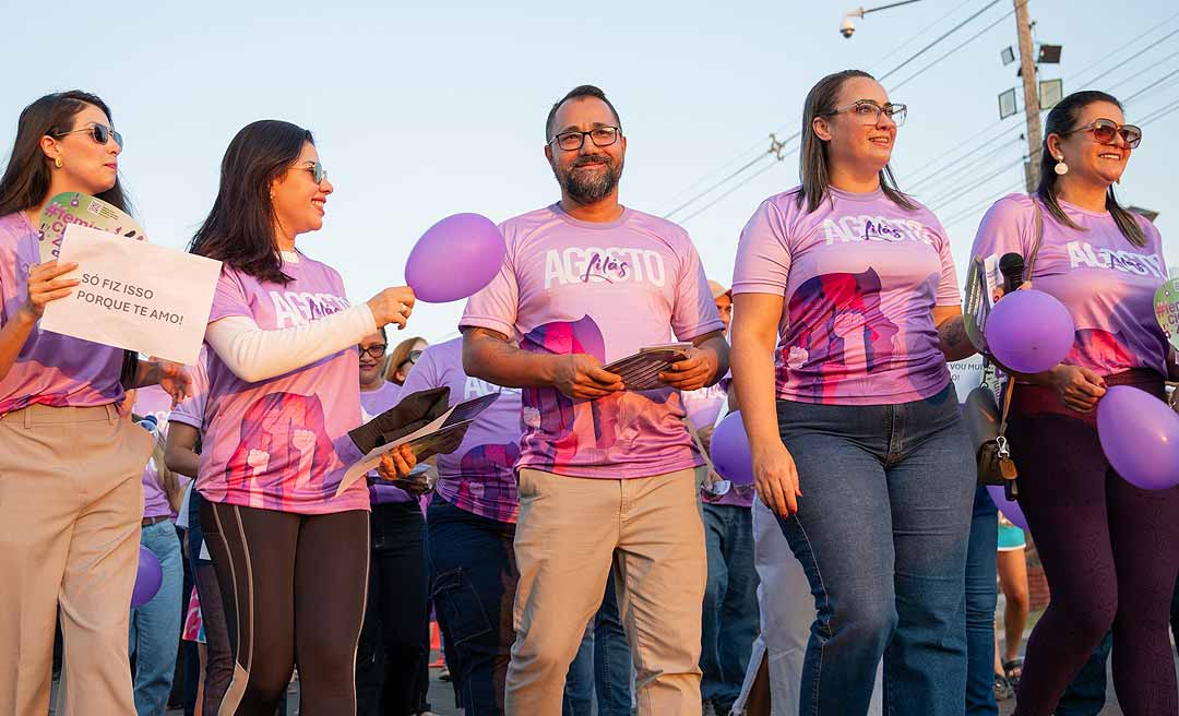 Prefeitura de Feijó realiza ação alusiva ao mês de combate à violência contra à mulher