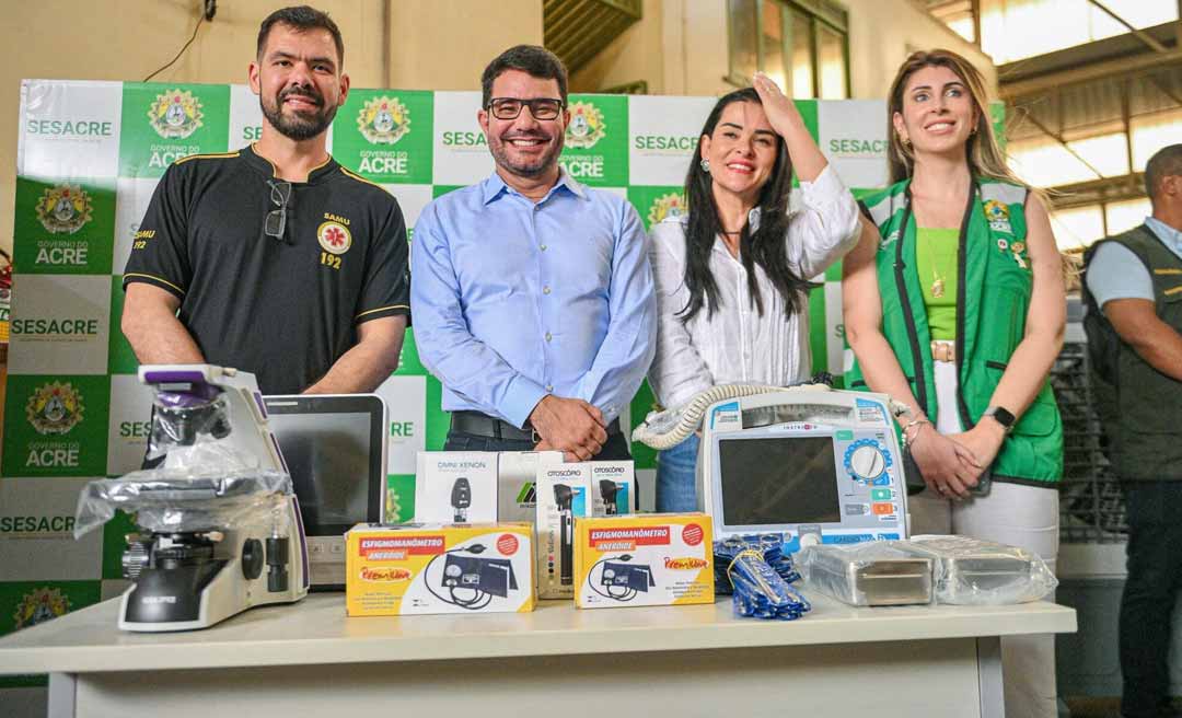 Governador Gladson Camelí entrega R$ 3,7 milhões em equipamentos hospitalares para modernizar unidades de saúde