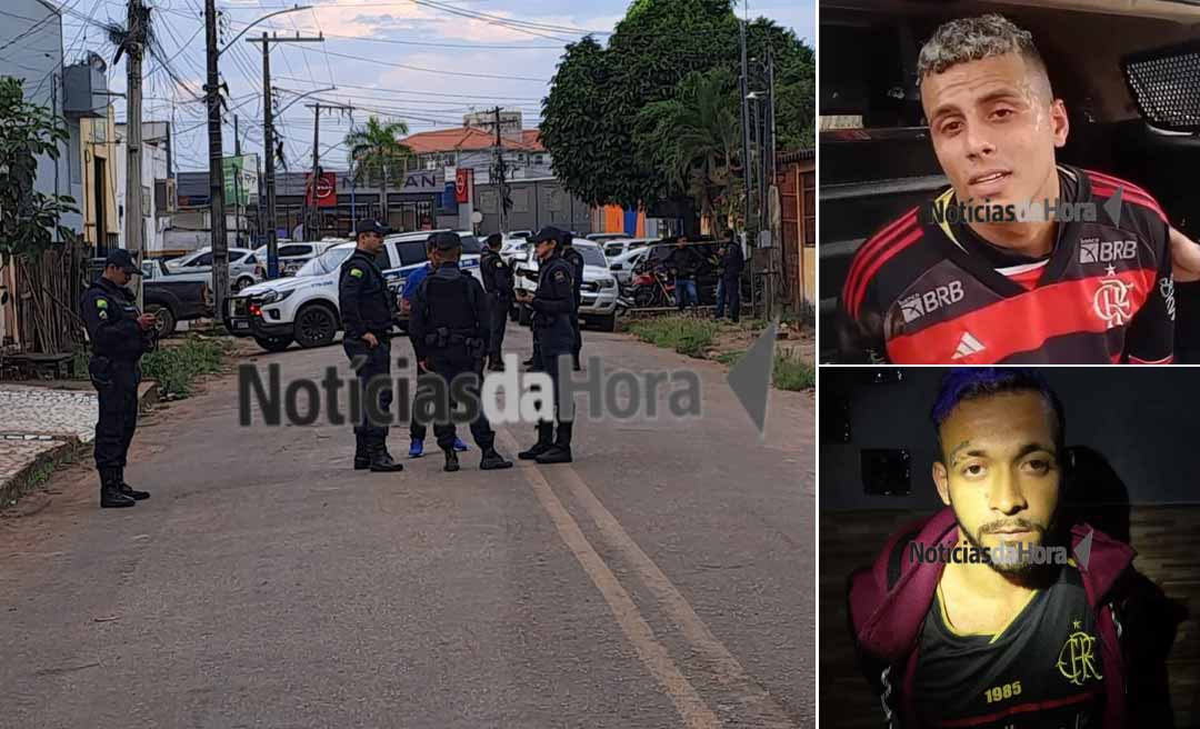 Criminoso morre e comparsa é preso após perseguição em Rio Branco; dupla usava moto roubada de motoboy