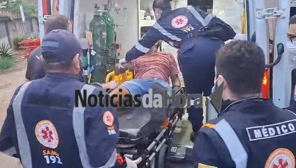 Queda de cinco metros após descarga elétrica deixa idoso ferido em Rio Branco