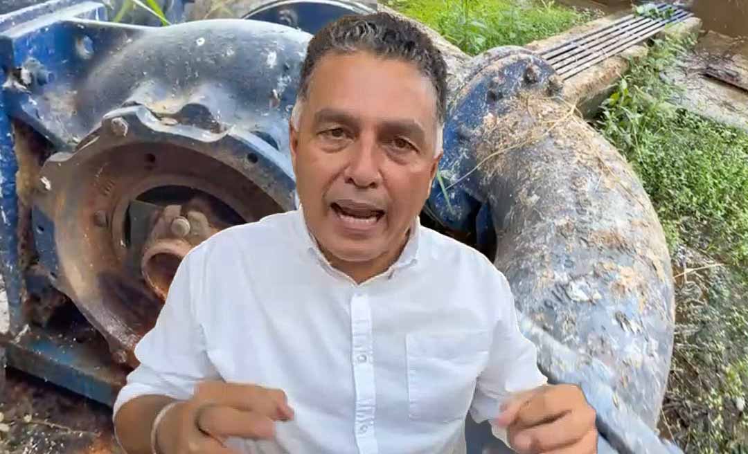 Vereador Eber Machado denuncia risco de contaminação em reservatório de água do bairro Placas