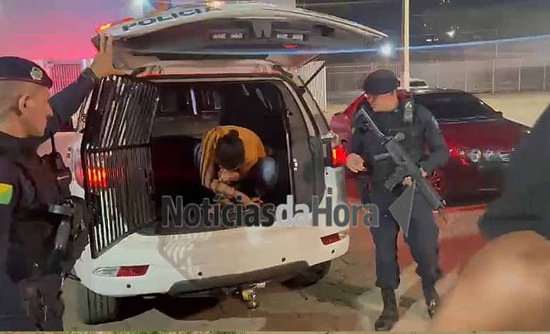 Força Tática do 2º Batalhão prende líder do Comando Vermelho no bairro Vila Acre, em Rio Branco
