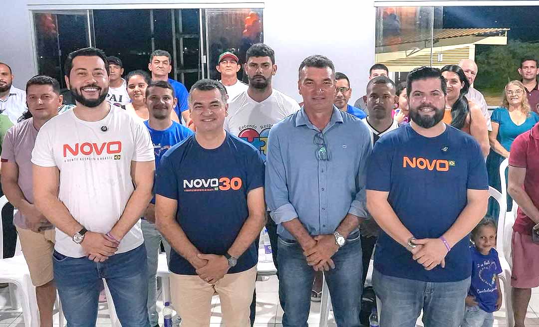 Jarude e Cadmiel reúnem lideranças e inauguram diretório do NOVO em Feijó