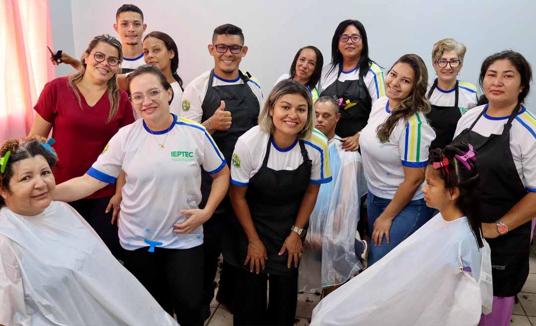 IEPTEC e Apae Rio Branco promovem ação especial de corte de cabelo gratuito para alunos da instituição e comunidade