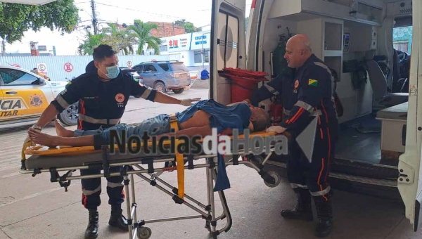Motociclista fica gravemente ferido após cair de moto na zona rural de Rio Branco; suspeita é de embriaguez