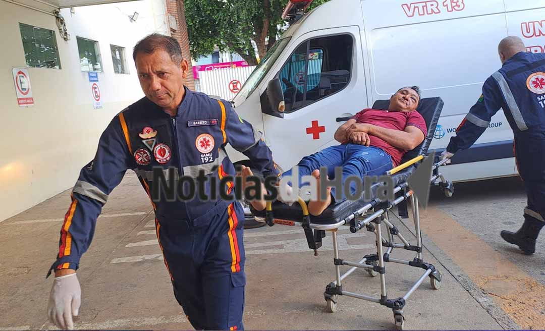 Falta de atenção resulta em colisão frontal e deixa motociclistas feridos na Transacreana