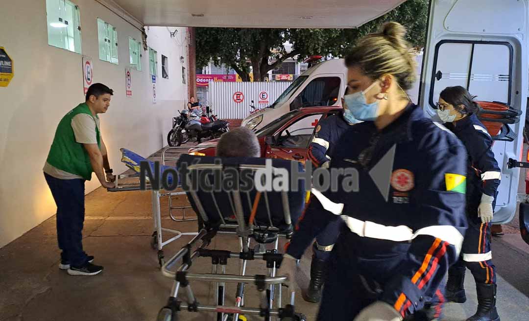 Idoso quase tem perna amputada após acidente de trabalho com terçado no Recanto dos Buritis