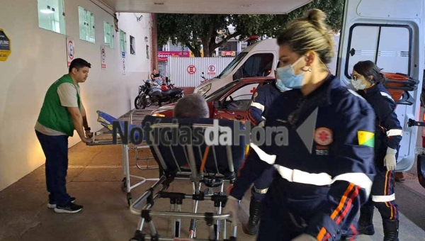 Idoso quase tem perna amputada após acidente de trabalho com terçado no Recanto dos Buritis