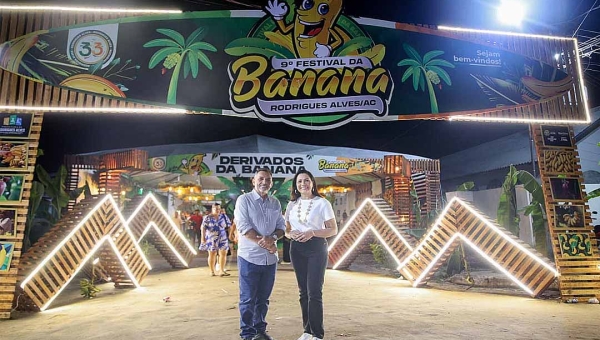 Mailza prestigia 9º Festival da Banana e destaca fortalecimento da produção e da cultura em Rodrigues Alves