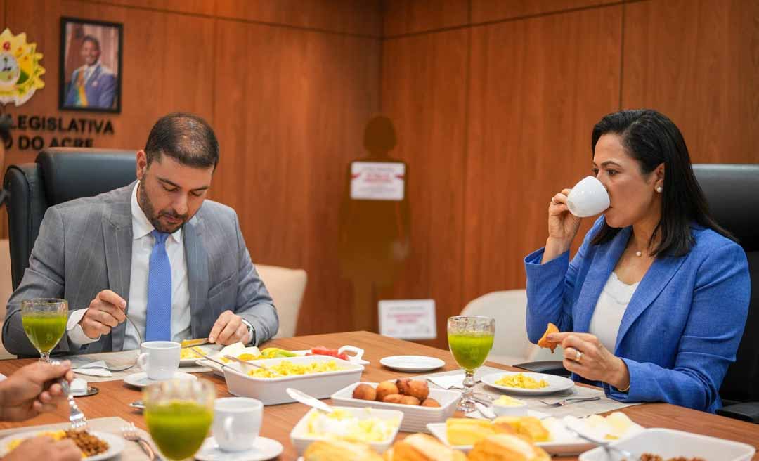 Vice-governadora Mailza reforça parceria com a Assembleia durante visita ao presidente da instituição