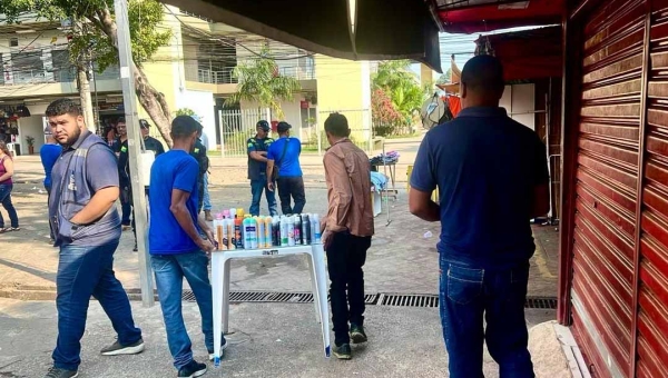 Prefeitura de Rio Branco realiza ação de ordenamento no Calçadão do Centro