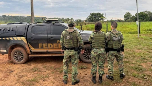 PF no Acre cumpre mandado de prisão contra suspeito de ameaçar assentados e denunciantes dos crimes investigados na Operação Vereda