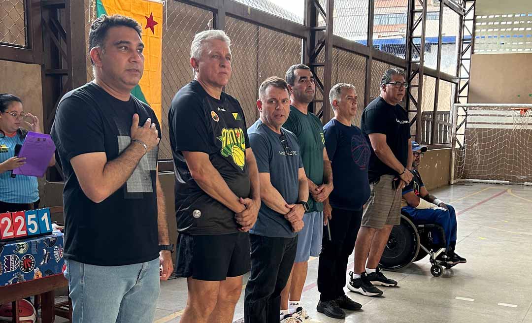 Vereador Samir Bestene participa da abertura do Campeonato Estadual de Basquete e reforça apoio ao esporte na Capital