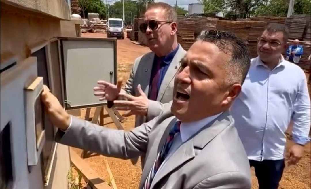 "Blitz do MDB" denuncia suposto “gato” de energia em galpão da Prefeitura; gestão nega e diz que ato é puramente politiqueiro