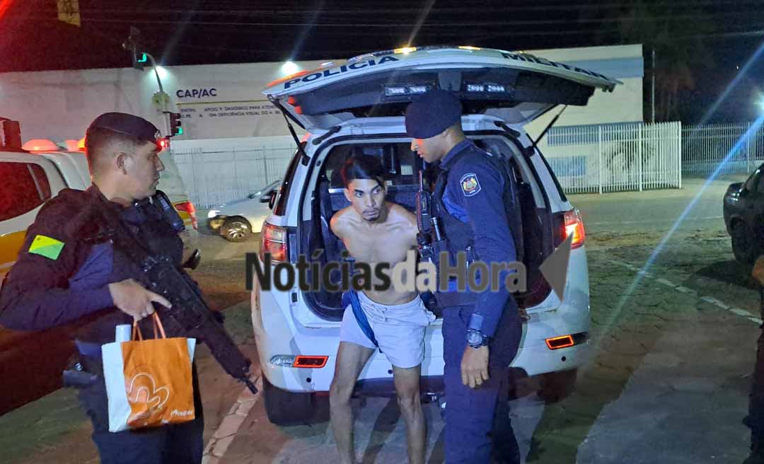 Força Tática do Segundo Batalhão prende dupla por tráfico de drogas no bairro Santa Maria, em Rio Branco