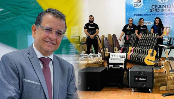 Gonzaga destina emenda para compra de instrumentos musicias e incentiva a cultura no Juruá