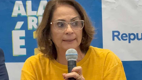 No Acre para festa de filiação de Alan Rick ao Republicanos, Damares diz que Estado precisa de um governo conservador