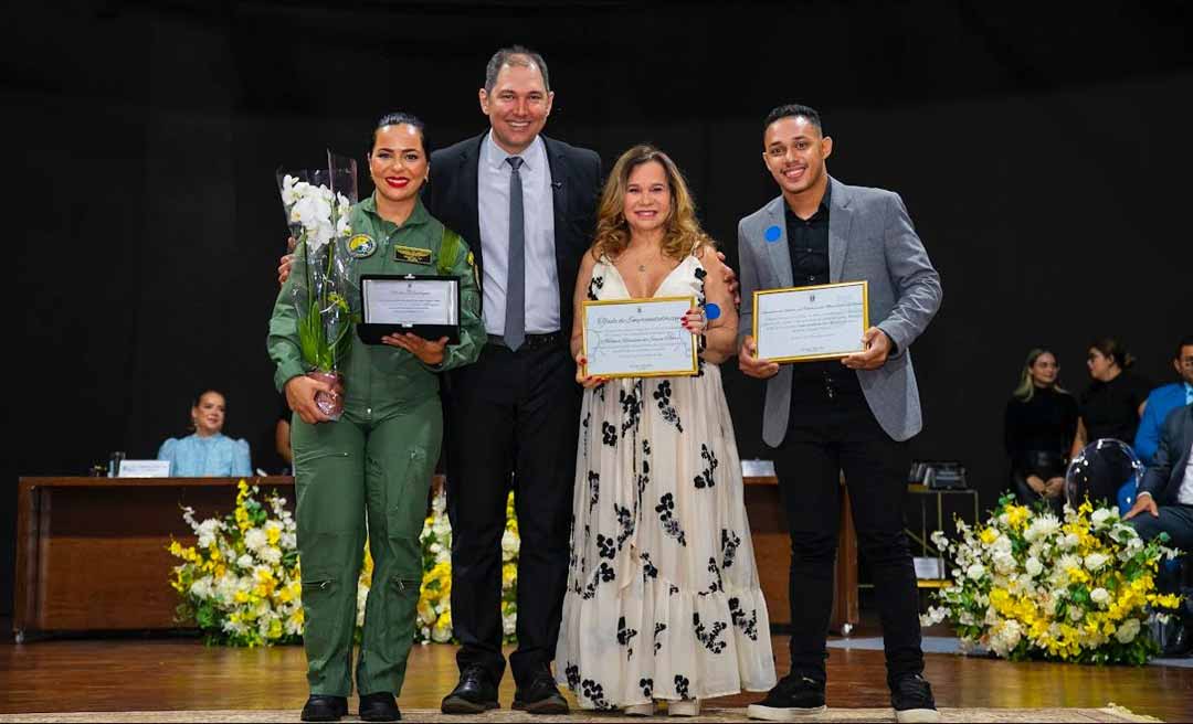 Presidente da Câmara entrega títulos honoríficos e destaca o valor de quem transforma Rio Branco com trabalho e dedicação