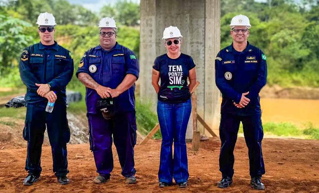 Deracre e Marinha do Brasil avaliam navegação e estrutura na reta final da Ponte da Sibéria