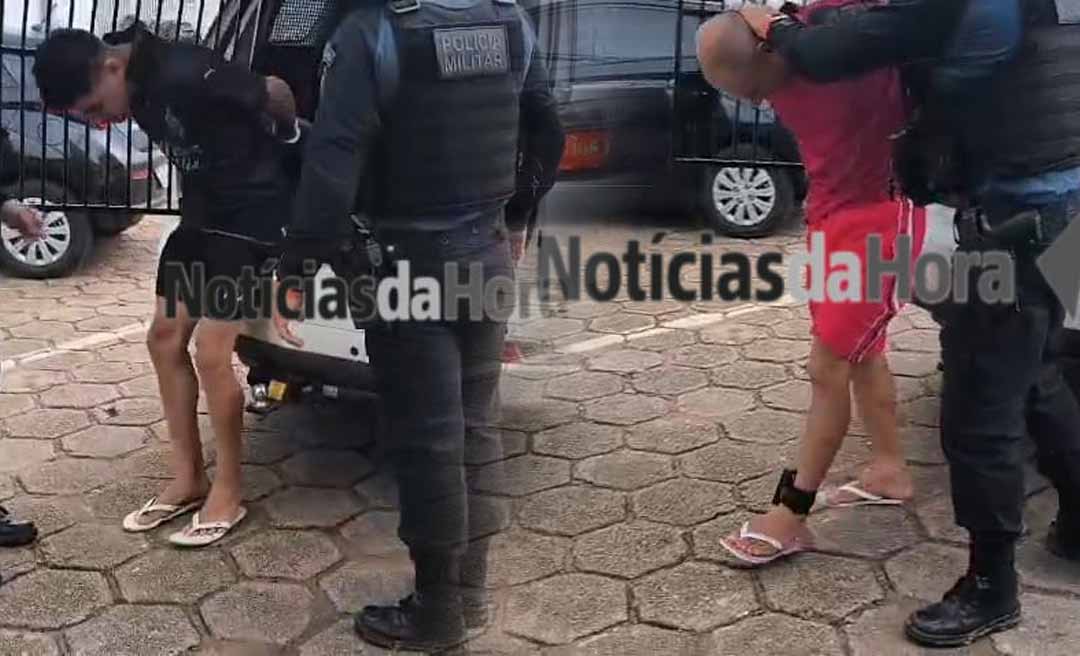 Força Tática prende dupla suspeita de ataque ligado a facção no bairro Taquari, em Rio Branco
