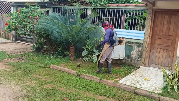 Limpeza urbana no Quinari é intensificada com a chegada do inverno amazônico
