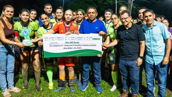 Com apoio do deputado Gonzaga, Porto Walter realiza mais uma edição do Campeonato Feminino de Futebol com centenas de atletas