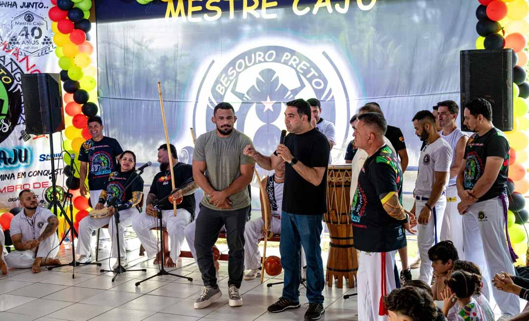 Vereador Samir Bestene prestigia batizado e troca de cordas do Grupo de Capoeira Besouro Preto Mangangá