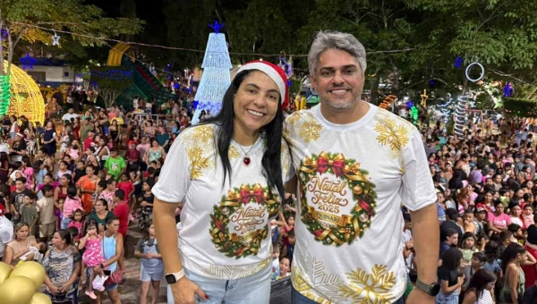 Entrega de presentes de Natal reúne milhares de famílias em Senador Guiomard