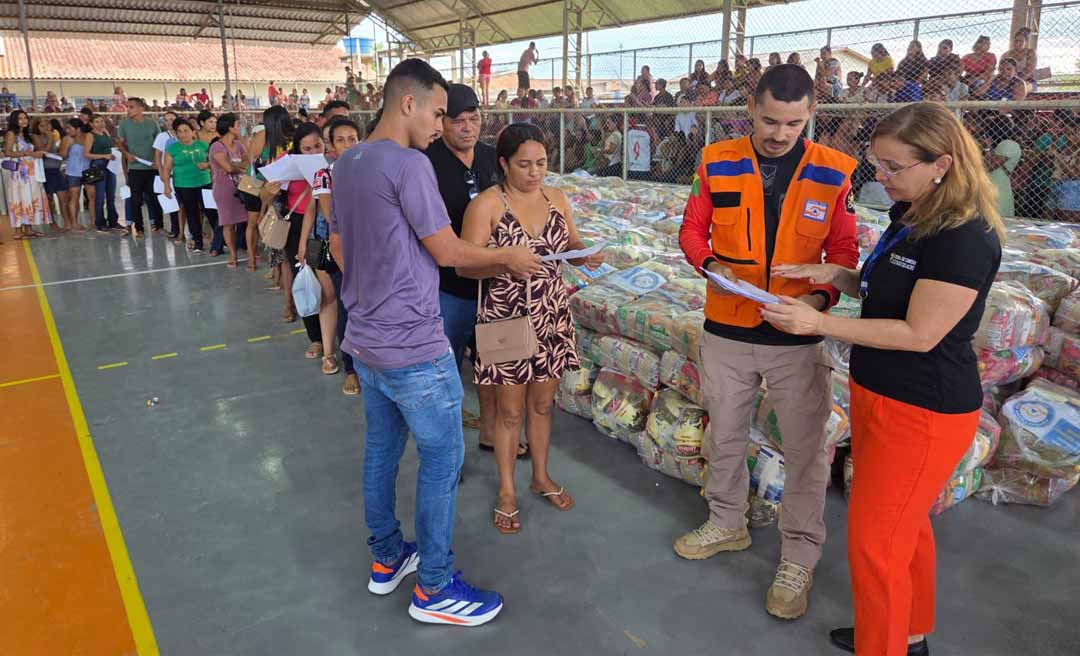 TCE-AC realiza inspeção em Sena Madureira para verificar aquisição e entrega de 4 mil cestas básicas