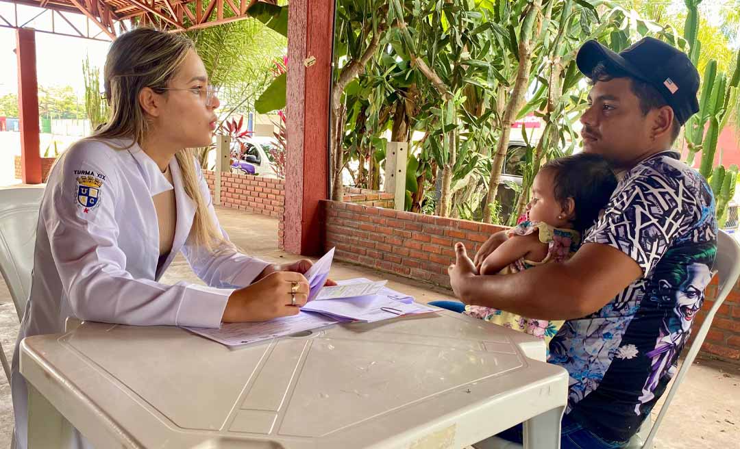 Famílias atingidas pela cheia do Rio Acre recebem atendimento de saúde no Parque de Exposições