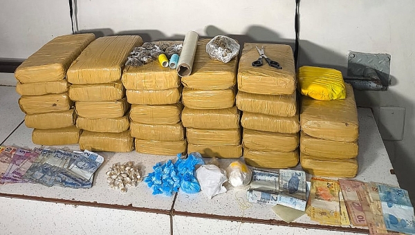 Traficante é preso com mais de 29 quilos de drogas durante operação da Rotam em Rio Branco
