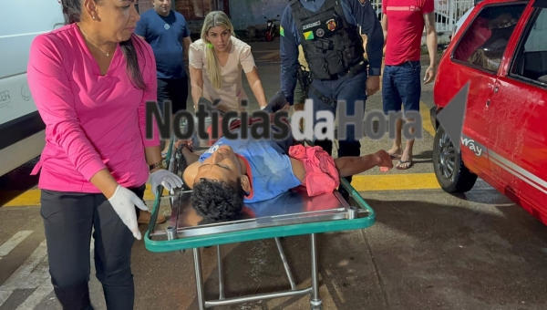 Briga entre peões termina com homem ferido a facadas no interior do Acre; vítima dá entrada no PS de Rio Branco