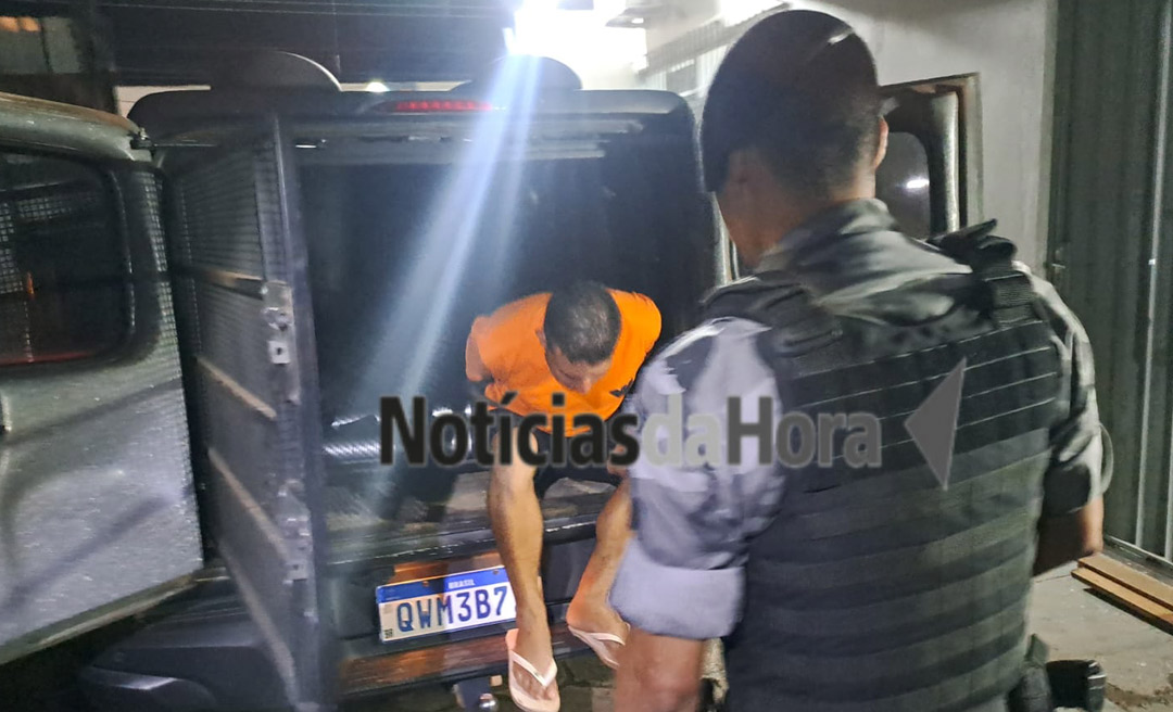 PM prende homem em flagrante por porte ilegal de arma de fogo após efetuar disparo contra vítima em Rio Branco