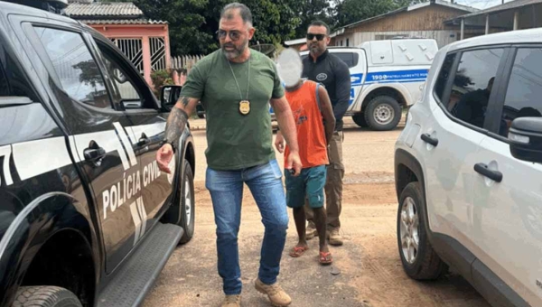 Polícia prende homem acusado de estuprar criança de 10 anos no seringal Nazaré
