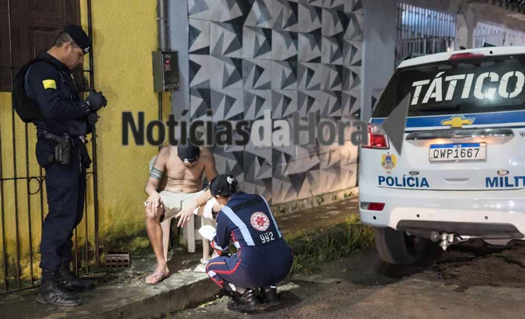 Bebedeira termina em briga violenta entre casal com golpes de faca e terçado no bairro Tucumã, em Rio Branco