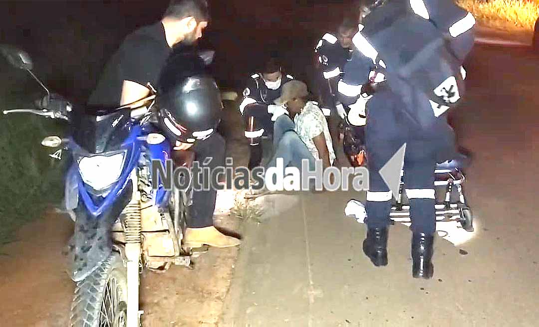 Motociclista sofre acidente ao atingir uma capivara na estrada AC-10, em Rio Branco