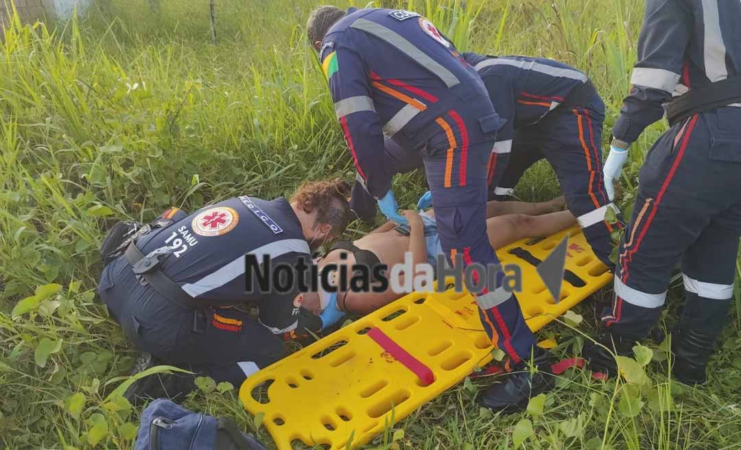 Acidente deixa duas pessoas feridas na Estrada de Porto Acre, em Rio Branco