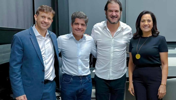 Em Brasília, Rueda e ACM Neto garantem apoio à pré-candidatura de Mailza ao governo e Velloso ao Senado
