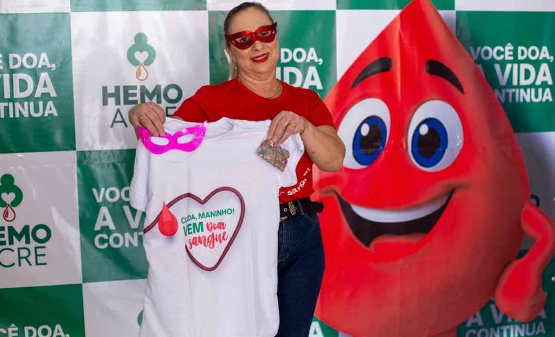 Hemoacre promove campanha de doação de sangue para garantir estoque seguro durante o Carnaval