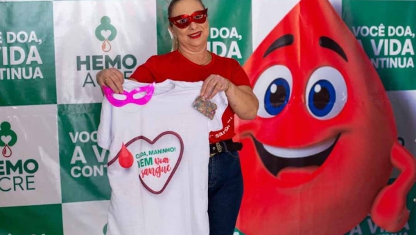 Hemoacre promove campanha de doação de sangue para garantir estoque seguro durante o Carnaval