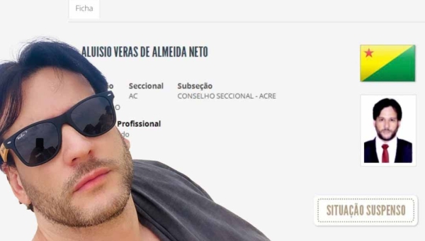 Advogado preso por estupro em motel, suspeito de homicídio, está com registro suspenso na OAB/AC