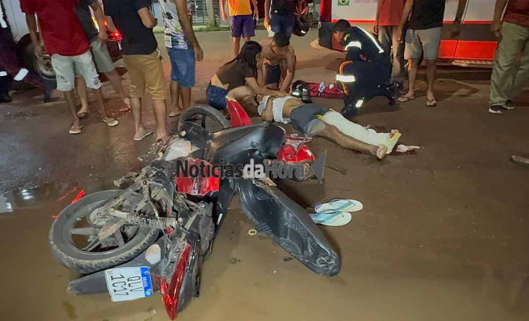 Motorista com suspeita de embriaguez invade contramão e provoca grave acidente na Baixada da Sobral