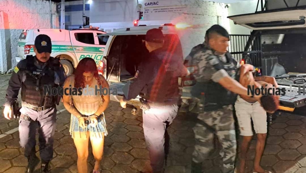 Irmãos são presos  por tráfico de drogas em casa abandonada no bairro Geraldo Fleming