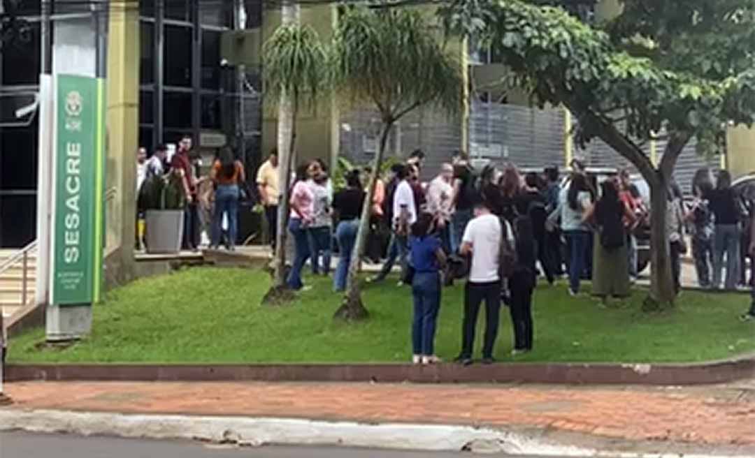 Princípio de incêndio no prédio da Sesacre assusta servidores