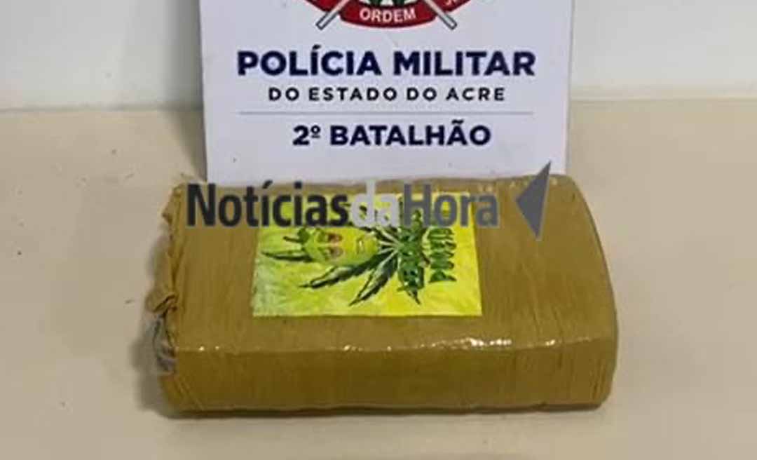 Força Tática apreende cerca de 1 kg de skunk em casa abandonada no bairro Seis de Agosto
