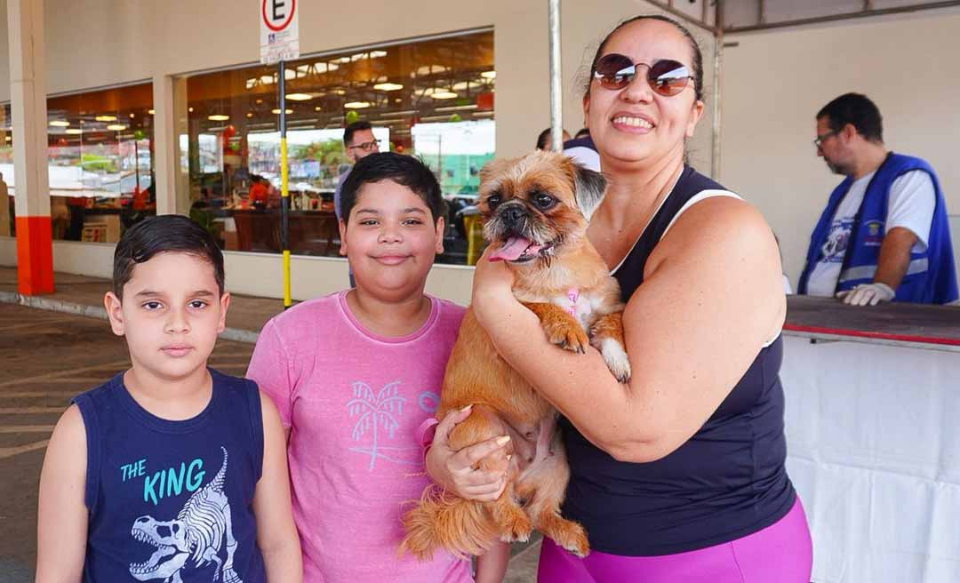 Ação especial de vacinação antirrábica da prefeitura de Rio Branco imuniza mais de mil cães e gatos na Capital